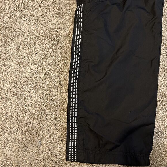 Vintage Adidas Break Away Pants Black Side Snap Warm Up Track Sweatpants 90s L - Picture 4 of 9
